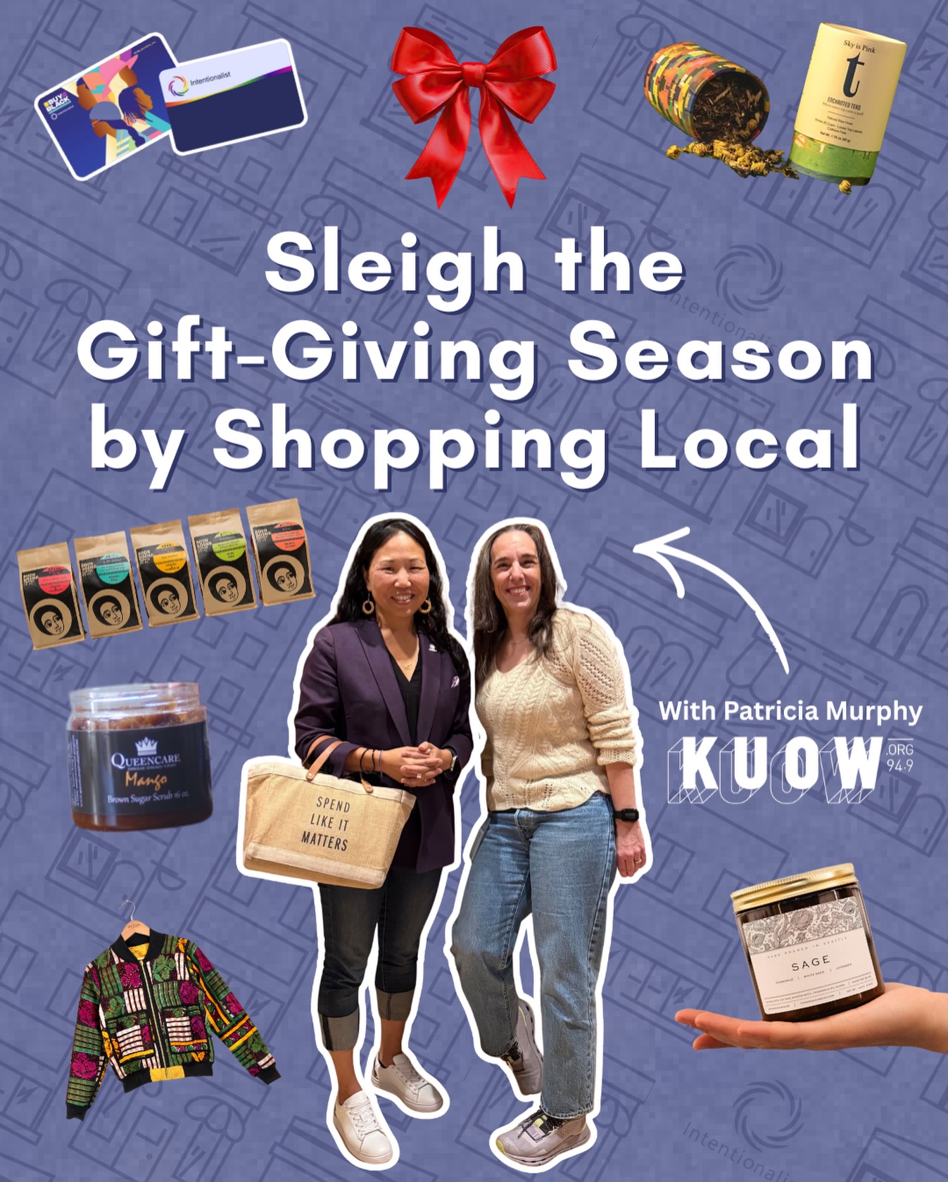 Intentionalistβs founder, Laura Clise, was recently interviewed for an episode of βSeattle Nowβ on @kuow. Give it a listen at the link in our bio! ποΈπ
βHoliday shopping season is upon us. Inflation and economic uncertainty are definitely in the mix this year, but that doesnβt mean people arenβt committed to spending. If youβre looking for a thoughtful gift, sometimes where you shop can matter just as much as what you buy. Laura Clise is here with some ideas. Sheβs the CEO and founder of Intentionalist, which connects shoppers with local businesses.β
#SpendLikeltMatters #Belntentional #seattlesmallbusiness #seattlefoodie