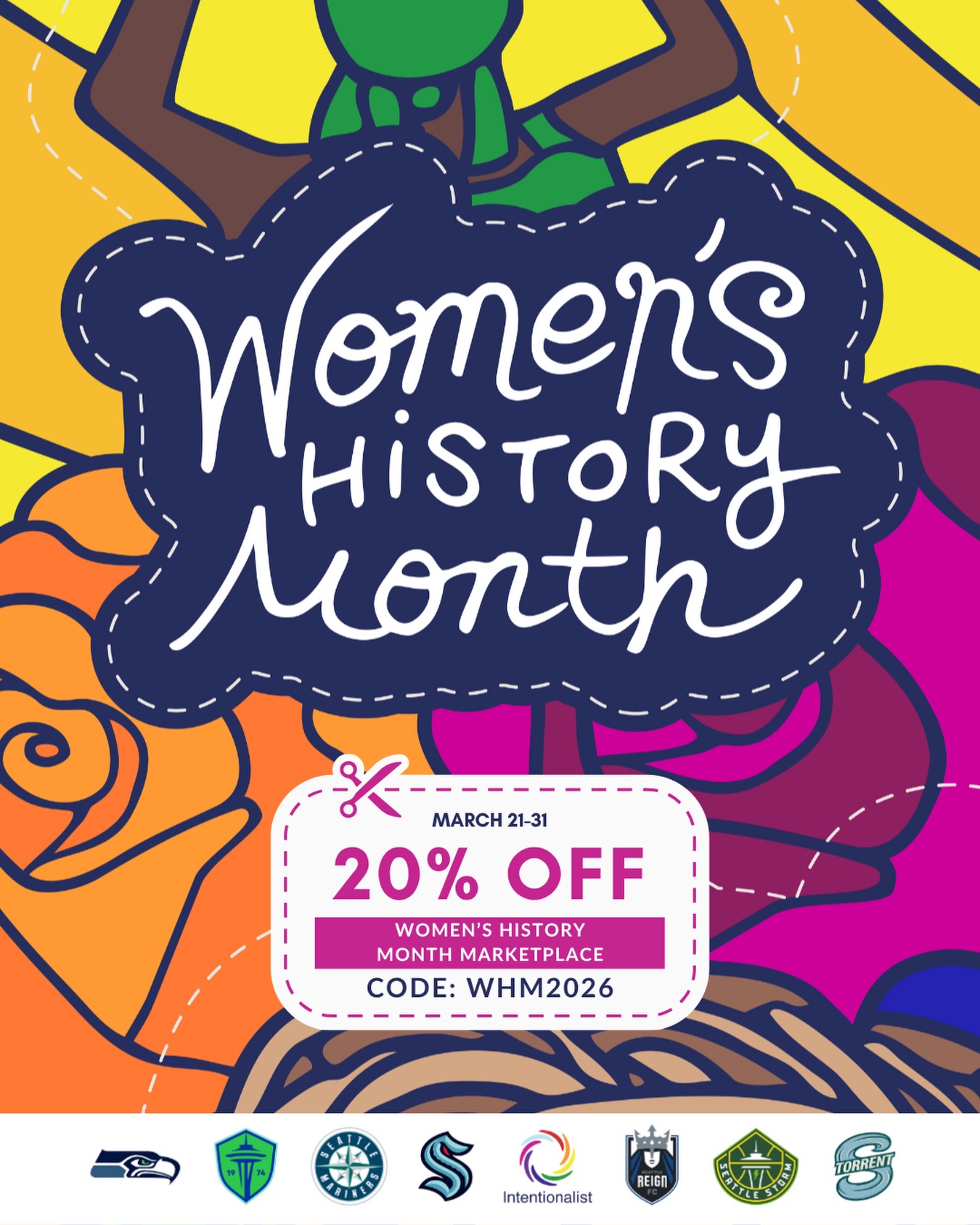 #SPENDLIKEITMATTERS & SAVE ✨

Thanks to the generous support of our partners, enjoy a special 20% DISCOUNT on gift certificates and products from woman-owned businesses in our #womenshistorymonth Marketplace!

Stock up on gift certificates and items from your favorite businesses, or try something new! Either way, enjoy 20% off your purchase. Use code “WHM2026” at checkout.

Head to our Women’s History Month Marketplace (link in our bio) for big savings through the end of March.

⭐️ ⁠⁠Bonus: The cost of discounts are always covered by our partners so that it NEVER impacts the bottom line of participating businesses.

🎨: @shayla.ad