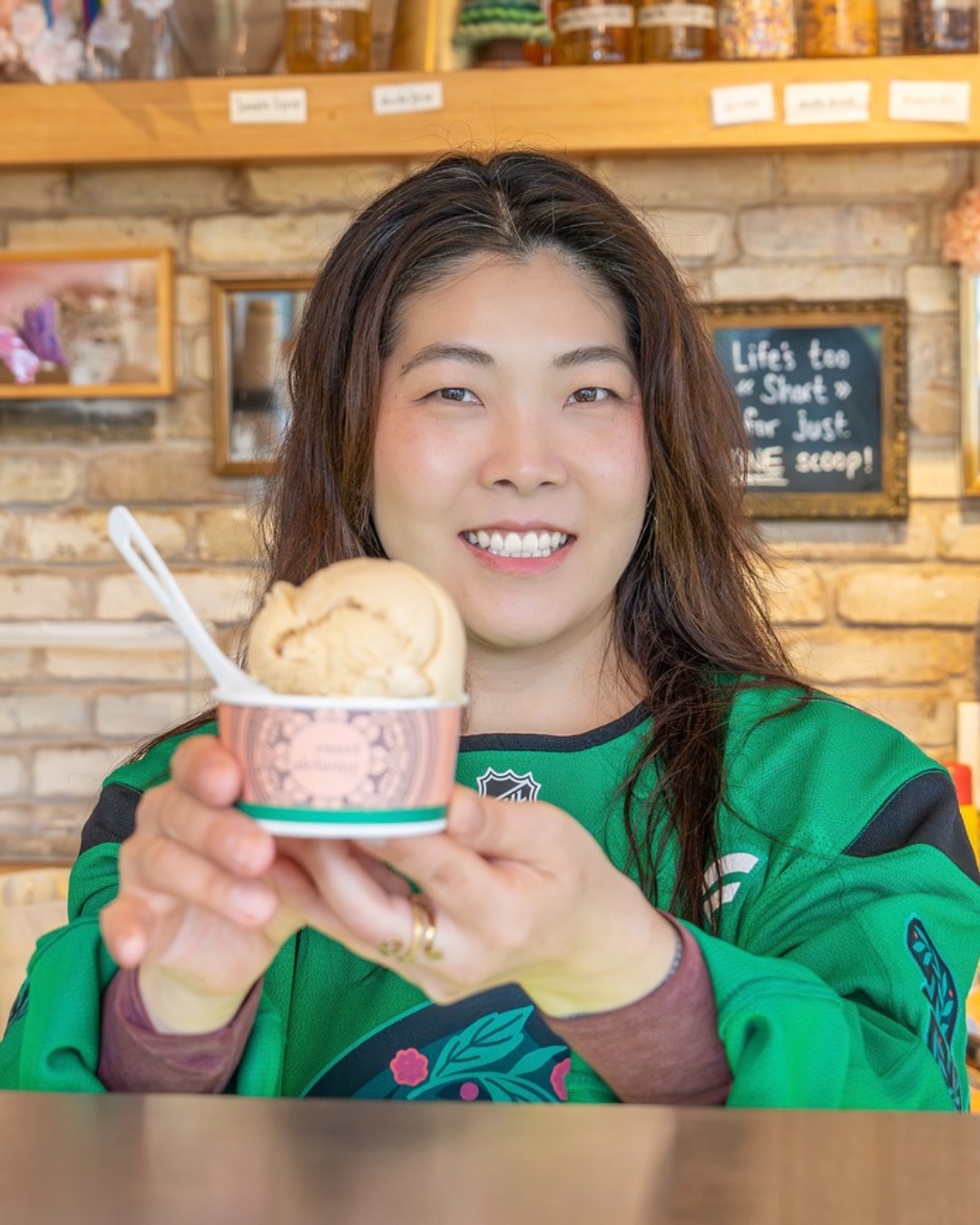 Seattle Kraken’s Green Night is almost here 🏒

Ahead of the game on April 2nd, @seattlekraken and @intentionalist_ collaborated to recognize Lois Ko of @sweetalchemyseattle🍦🌎💚

Lois Ko has been obsessed with ice cream since she was a UW student scooping Häagen-Dazs, and thank goodness that love only grew. Sweet Alchemy is her labor of love, serving up handcrafted scoops made with local ingredients sourced within 100 miles of the shop.

A portion of these special ticket sales will go to Stewardship Partners - @stewardshippartners 

🎟️: Get your discounted rickets for Thursday’s (4/2) game at the link in @Intentionalist’s bio!

🎨:Artist Jess Phoenix (@jessraephoenix) draws inspiration from the endangered and threatened flowers of Washington State, weaving species like Kincaid’s Lupine, Golden Paintbrush, and Wenatchee Mountain Checker-Mallow into her work, honoring the region’s fragile botanical legacy through vibrant, research-driven interpretations that bridge the natural world, surface design, and Pacific Northwest identity.

📸: @vlackmedia

#SpendLikeItMatters #SeattleKraken #intentionalist #shoplocal #seattle