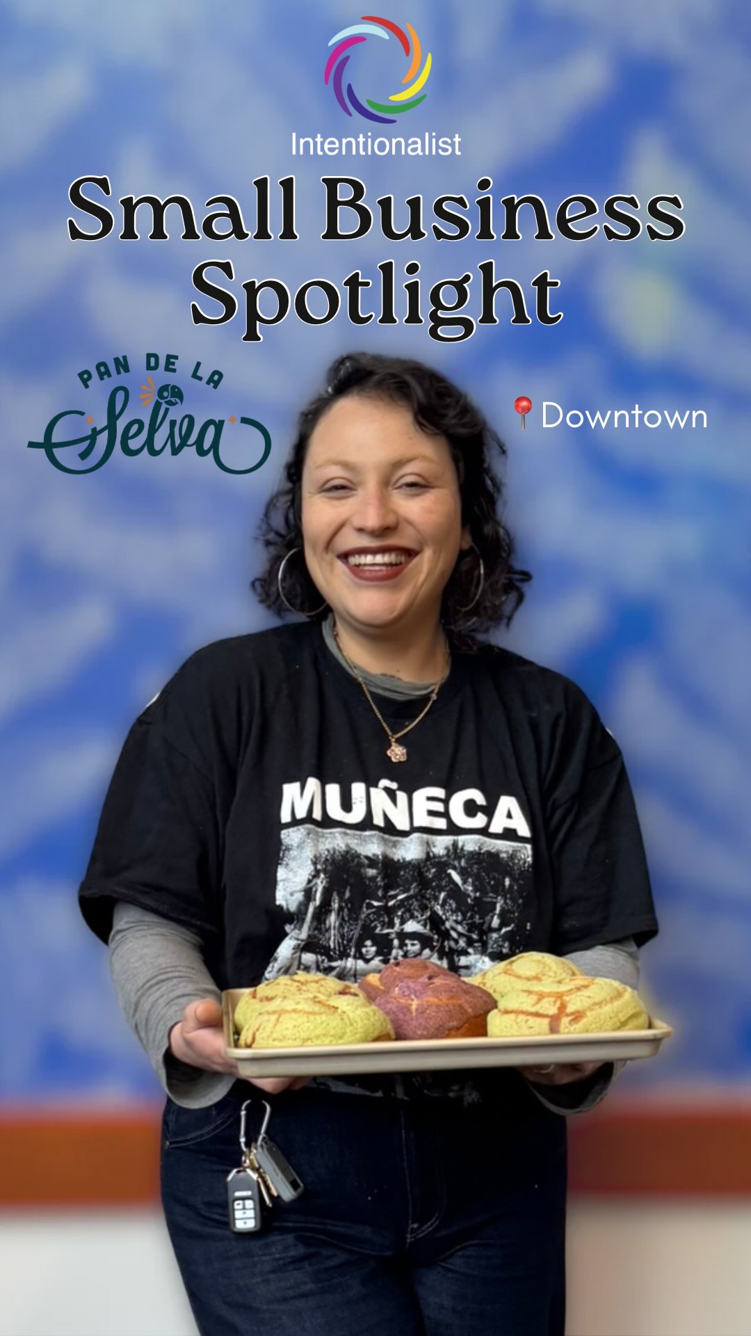 Mayra Sibrian, owner of Pan de La Selva, isn’t just here to sell you a really (really) good concha, she’s inviting you to learn more about Central American baking culture and challenge the assumptions about who gets to tell a food’s story.

She and her wonderful baker Sam wake up before the rest of Seattle to bake beautifully colorful, Latin American-inspired pan dulce (with the background sounds of classical music and/or true crime podcasts). Mayra welcomes anyone who walks through the door into a world of flavors they may not have tried before. We chatted with Mayra about her panadería, her story, and why spending here really matters. 🫐🫚🌴

📍 Find Pan de La Selva Downtown at 600 4th Ave — Tuesday through Friday, 8 AM–3 PM

🌿 Full conversation on the blog, link in bio