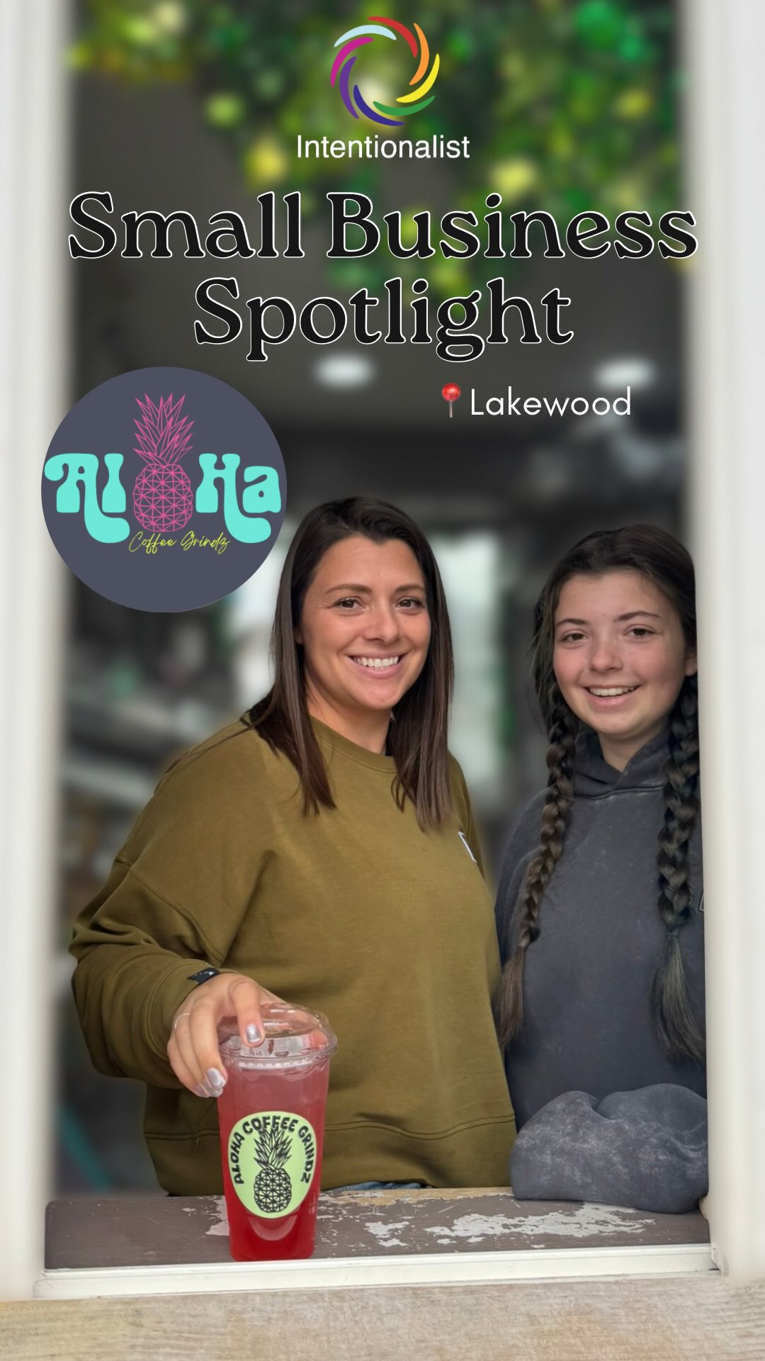 Amber created Aloha Coffee Grindz using 30 years of dreaming, a dash of corporate burnout, and a coconut drink modification that accidentally landed her a husband 🥥 Meet Amber Andrada, owner of Aloha Coffee Grinds (@aloha_coffeegrindz). Amber and her family are bringing Hawai‘i’s Ohana spirit to Lakewood: Everyone that comes by is treated like family 🤙🌺

📍 Find their tropical drive through at 6000 Mt Tacoma Dr SW in the Goodwill parking lot. Full conversation on our blog, link in bio!