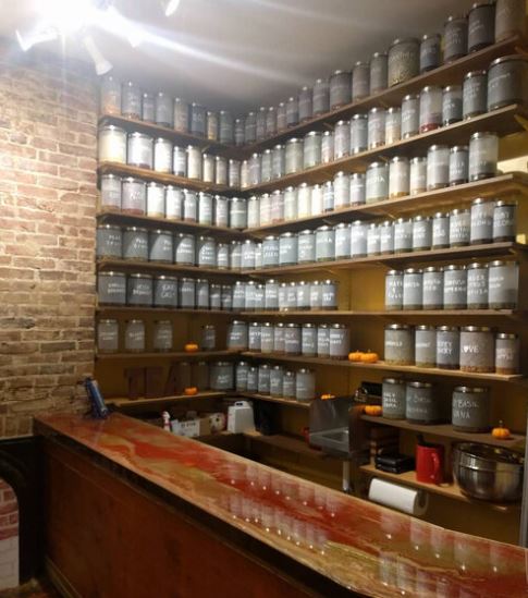 The inside of Abeille Voyante Tea Co.
