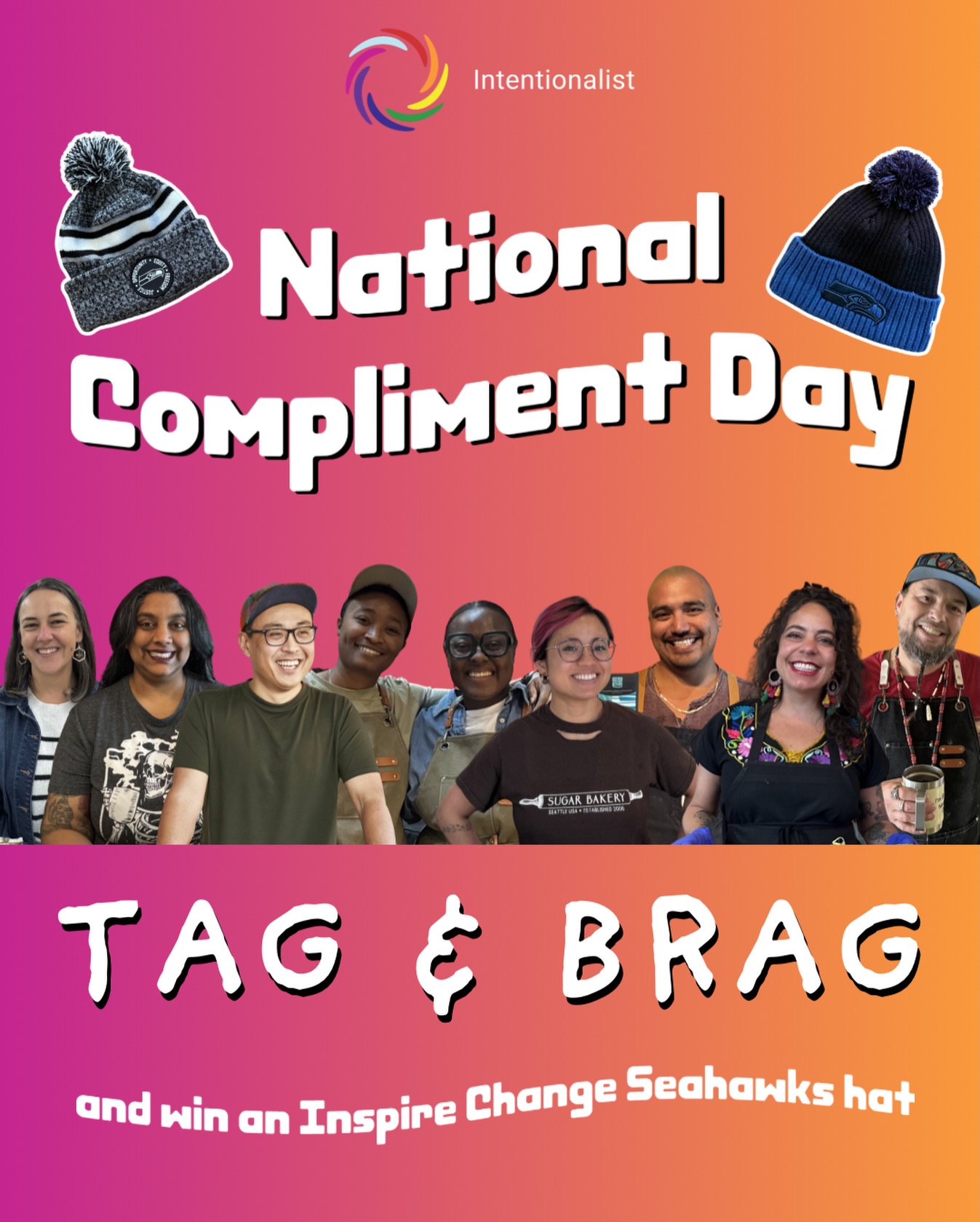 It’s National Compliment Day 📣 Tag and brag about the small businesses and owners who brighten your days and we’ll pick 2 winners to receive warm Seahawks hats 💙💚 We’ll be selecting the following winners:
1️⃣ Most heartfelt compliment
2️⃣ Most creative/silly compliment
Winners will be selected via DM on February 2nd.
Small business owners can of course participate as well! We’d love to hear where our favorite places are shopping!
#SpendLikeItMatters #BeIntentional #seattlesmallbusiness #seattlefoodie