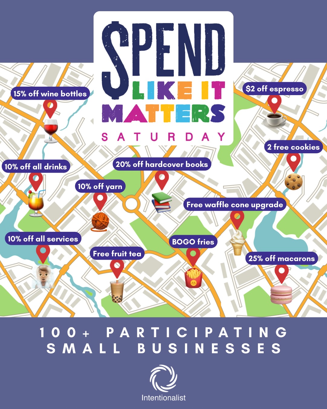 Hey Seattle! Spend Like It Matters Saturday is TOMORROW, and there are 100+ Greater Seattle small businesses participating 🥹❤️

Swipe to see the full list of small businesses, then go to the link in our bio to see the interactive map of all offers (heads up that we may be adding a couple more!) 🗺️

Tag your friends in the comments to start planning your route! Which businesses are you most excited to visit?

#spendlikeitmatters #spendlikeitmatterssaturday #seattlethingstodo #seattle #seattlesmallbusiness