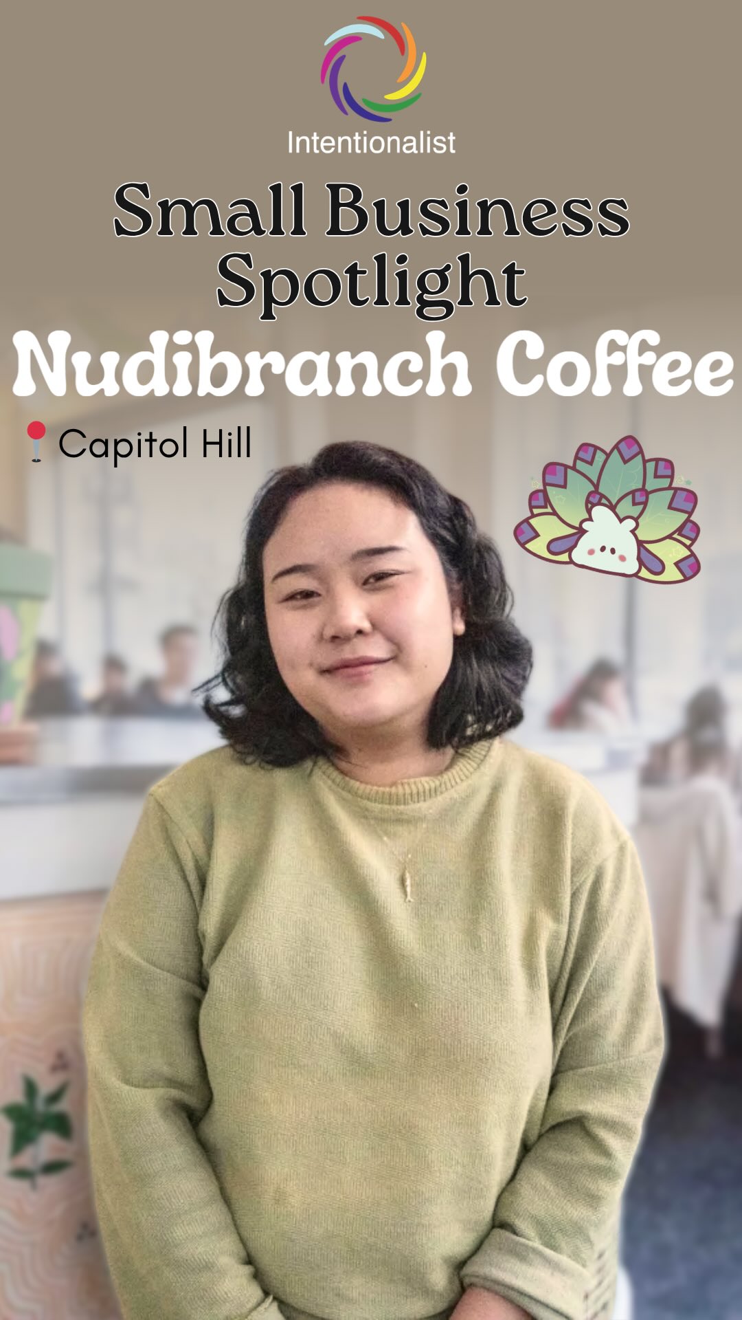 🐚🐙 Nudibranch Coffee is bringing some much needed Thai coffee culture warmth to Capitol Hill, named after Emily’s favorite PNW tide pool creature.
We sat down with Emily to hear how growing up Thai American, summers spent tide pooling at Golden Gardens, and a lifelong dream led her to open Nudibranch Coffee earlier this year. Read the blog (linked in our bio) to learn more about:
🪴 The back room that doubles as a study space by day and community event space three nights a week
🍚 The full story behind the Mango Sticky Rice Matcha and the Bangkok Cherry Latte with Milo powder
🫂 Emily’s goal to make Nudibranch full of whimsy (no shade, but you won’t find blank white walls or the Seattle freeze here)
🗺️ You can find Emily and the Nudibranch crew in Seattle’s Capitol Hill neighborhood!
•••
#spendlikeitmatters #beintentional #seattlesmallbusiness #capitolhillseattle #seattlecoffee