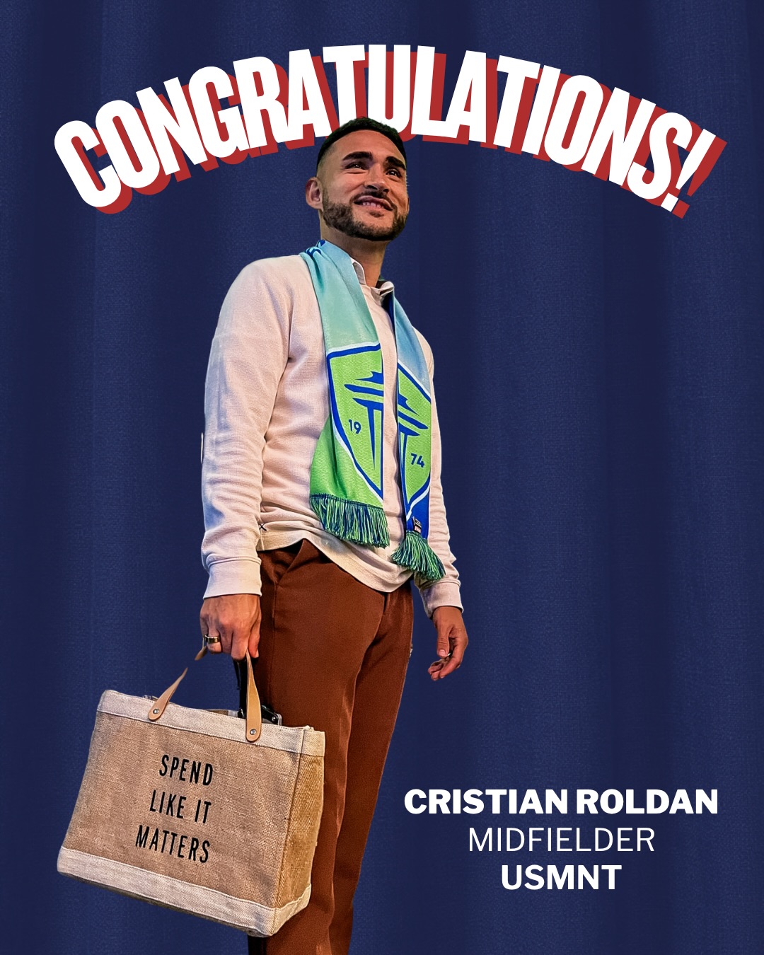 A Sounder. A Small Business Supporter. World Cup Bound. (Again.) ⚽️🇺🇸

HUGE congrats to Cristian Roldan on being named to the 2026 World Cup squad!

We love cheering for a guy who shows up for small businesses and #SpendLikeItMatters 🎉

P.S. Check out Cristian’s recommendation for @salvadoreanbakery on Intentionalist.com!

#seattlesmallbusiness #usmnt #shoplocalseattle