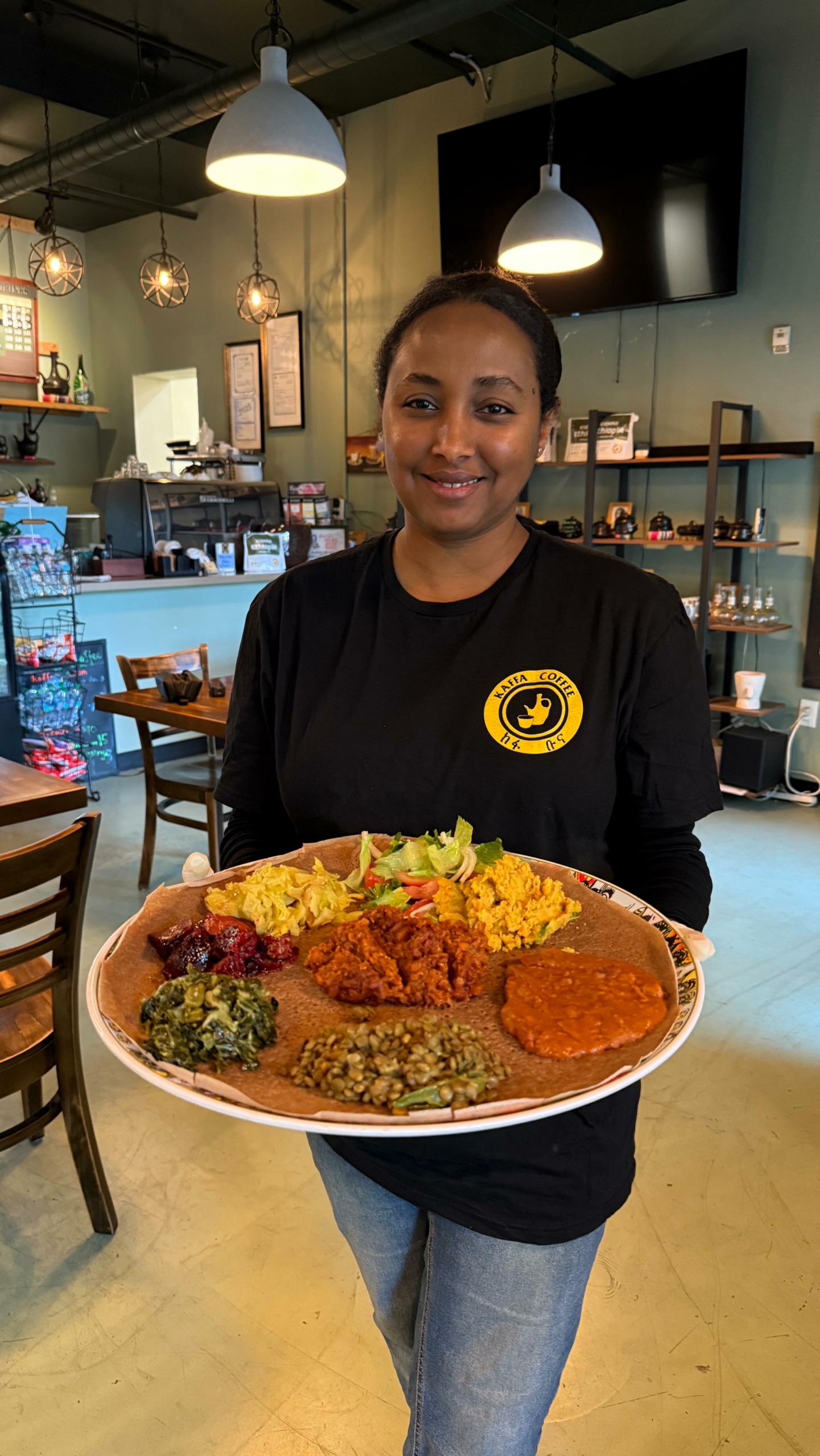 Kaffa Coffee 🫱🏽‍🫲🏾 Give A Meal

We loved spending time with Milen at her Rainier Beach coffee shop and restaurant, learning about how her business has provided a welcoming space for the community one jebena at a time.

Come for the coffee (roasted in-house and available for sale), be sure to enjoy the vegan combo, and consider contributing to the @seattlerestaurantweek Give A Meal program.

#BeIntentional #SpendLikeItMatters
. . .
#intentionalist #seattlesmallbusiness #seattlerestaurantweek #ethiopianfood #smallbusinesseveryday #seattlefoodie