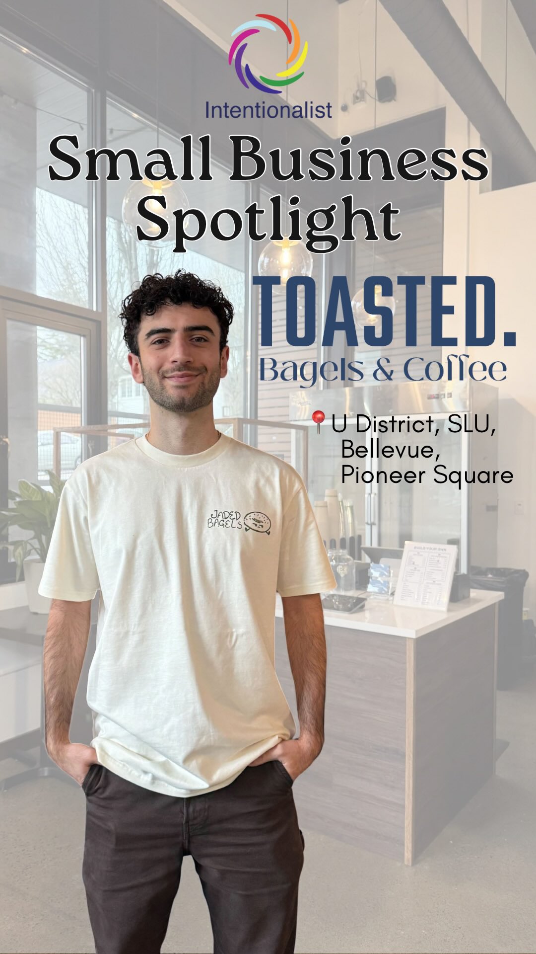 Meet Murat Akyuz, co-owner of TOASTED. Bagels & Coffee 🥯 We sat down with him at his newly re-opened U District location (!) to learn about his journey from UW’s Entrepreneurship program, founding a company with his friend Jaafar, Ramadan Nights (where the shop stays open ‘til 1AM to support folks who are fasting 🌙), and his commitment to giving back to his community as TOASTED. grows. After chatting, we enjoyed some of the best bagels we’ve tried in Seattle, and we can’t wait to go back!

You can find TOASTED. in the U District, Bellevue, Pioneer Square, and South Lake Union.

#spendlikeitmatters #seattlesmallbusiness #seattlefoodie #beintentional #bagels