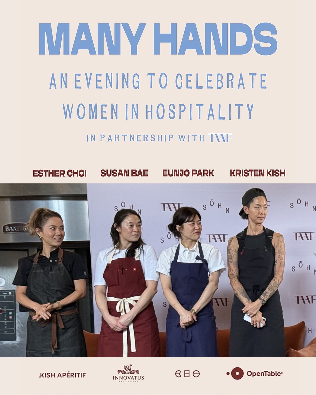 Celebrating Korean Women Chefs 🇰🇷

Thanks to @taaforg and @sohn.sf for bringing together such a vibrant community to hear from @choibites @susanbae @eunjoful & @kristenlkish!

@lauraclise reunited with @suzannephantv for a wonderful evening that also included sips from @getchowines @innovatuswine & @kishaperitif. 

#SpendLikeItMatters #VeryAsian #SmallBusinessMatters