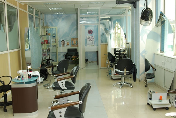 The interior of Abyssinia Hair & Beauty Clinic