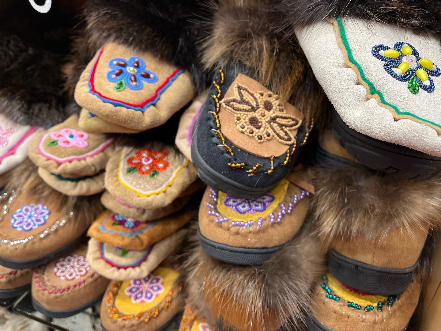 Moccasins from Tripp's Mt. Juneau Trading Post
