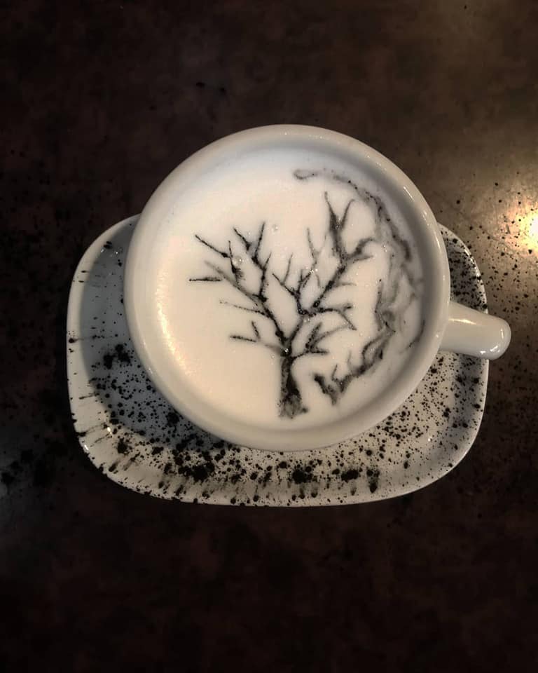 Latte art from Caffé Zingaro