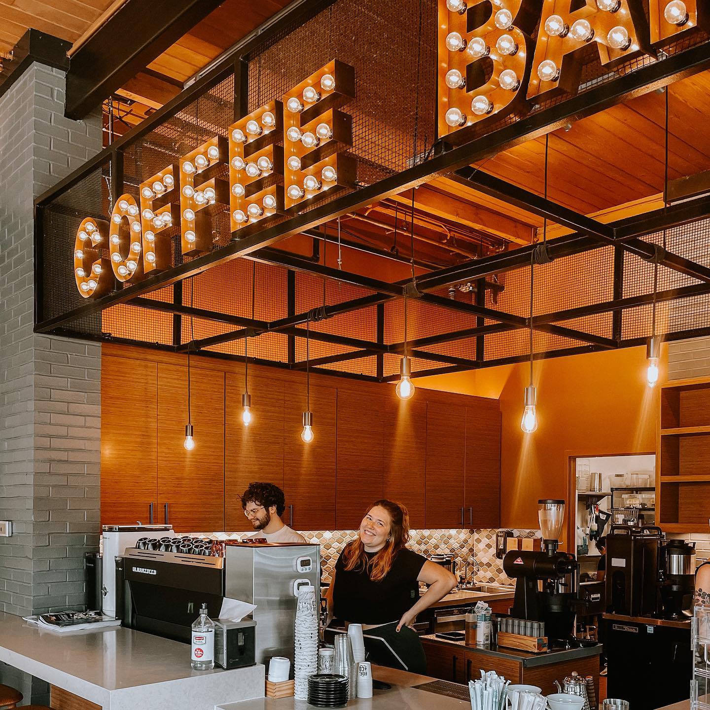 The coffee bar at Fidel & Co Coffee Roasters