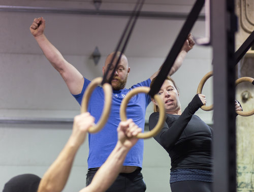 A class at Habit Strength + Conditioning