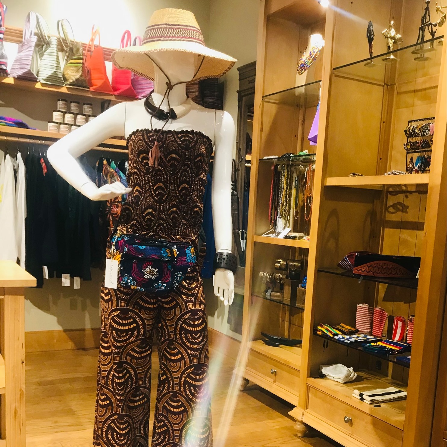 A display at N'Kossi Boutique