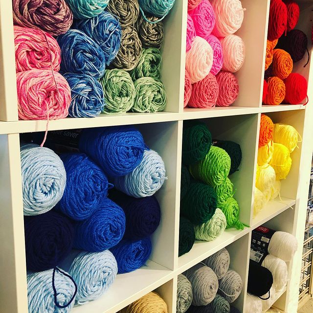 Selection of colorful yarn