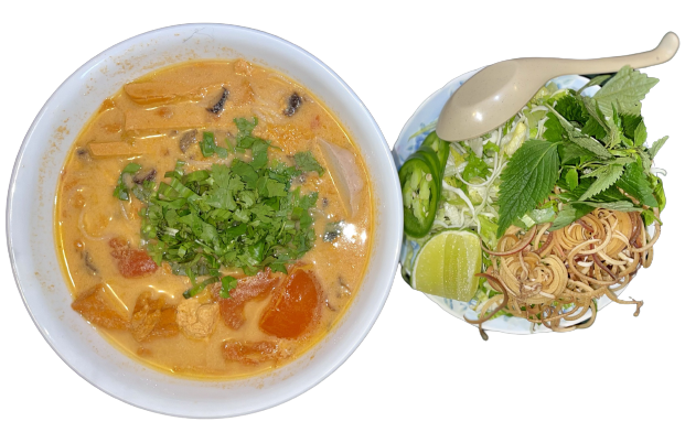 Kim Phuong Vegetarian Delight bun rieu dish