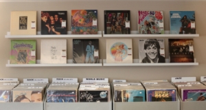 Records on display for purchase