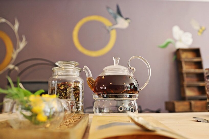 Tea for purchase at apothecary