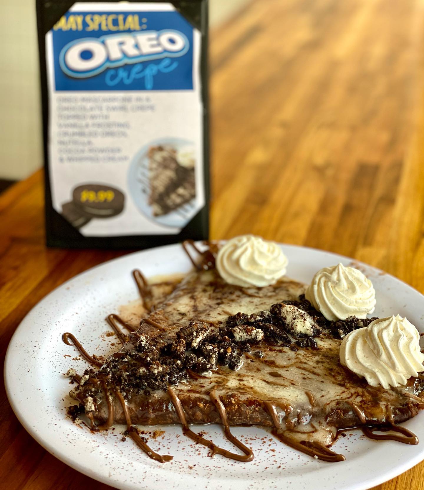 Oreo crepes from Crepe Crazy