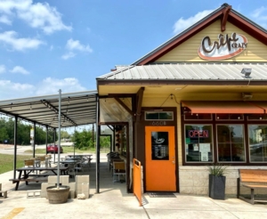 The outside of Crepe Crazy in Dripping Springs, Texas