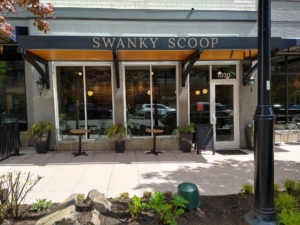 The storefront of Swanky Scoop