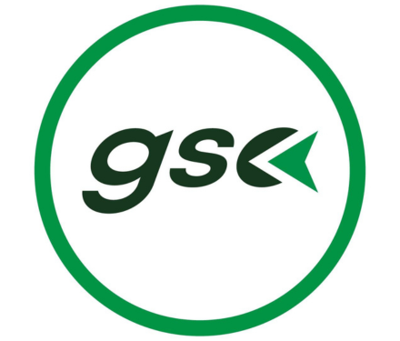GSC Junk Removal & Hauling logo, green outlined circle with black letters gsc inside