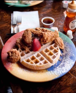The Breakfast Klub chicken and waffles