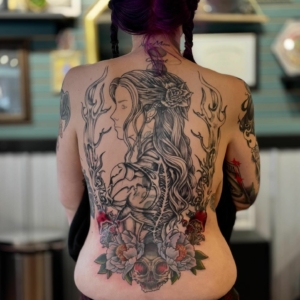 Medusas Mark Tattoo - Back Art